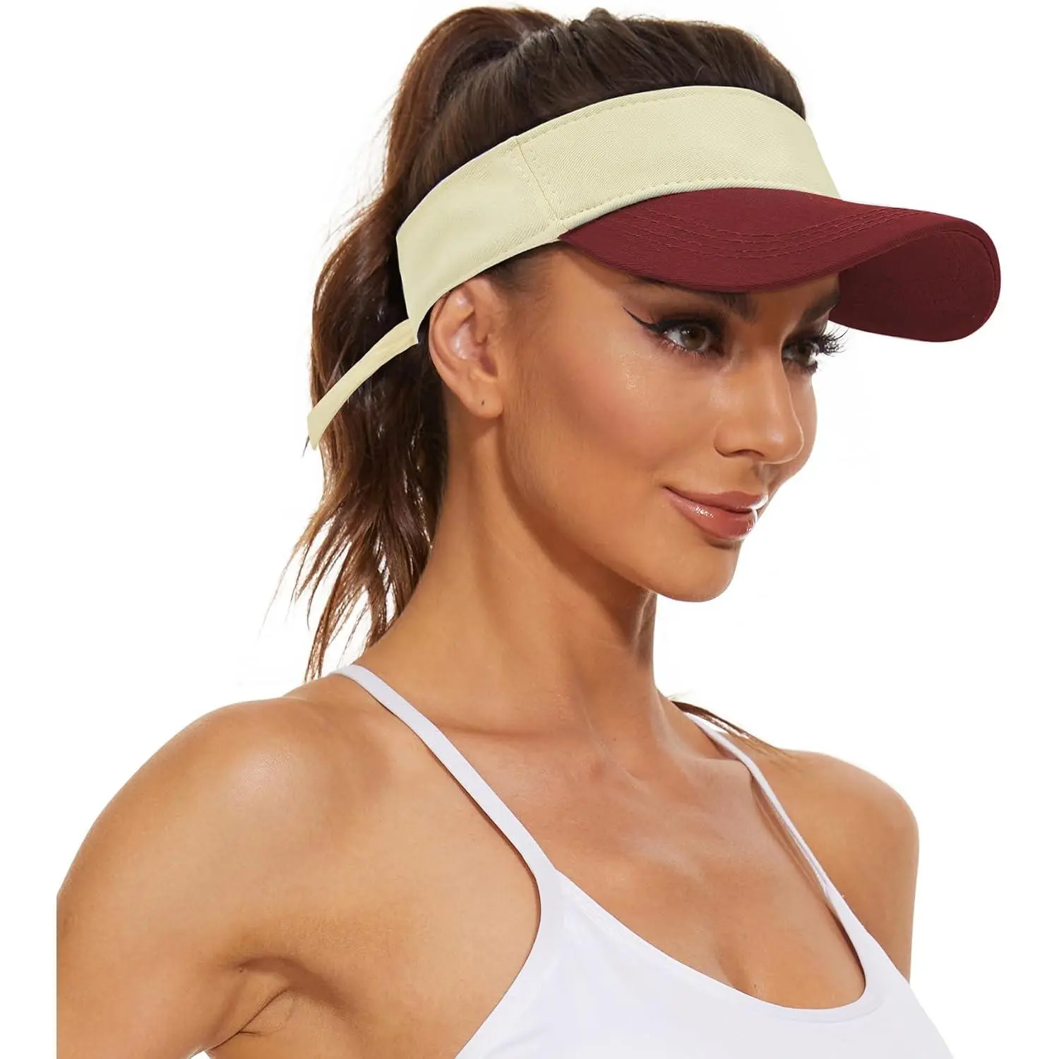 Outdoor sports Zando Sun Visors for Women Men Unisex Tennis Golf Visor Hat Adjustable Summer Hats Sport Outdoor Visor Hat UV Protection Cap