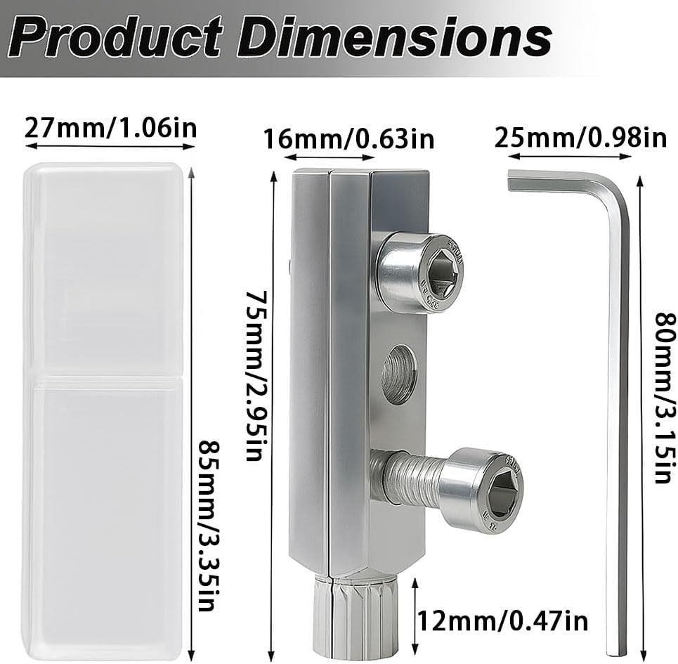 Broken Pipe Extractor Tool for Damaged Bolt and Faucet Removal, Pipe Screw Remover and Easy Out Valve Extractor Set for Stripped and Threaded Broken Pipe Repair, with Storage Case and Hex Wrench