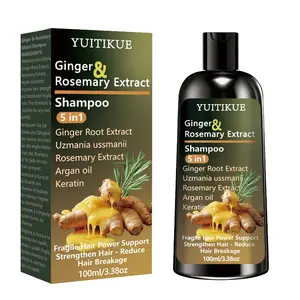 Yuitikue Ginger Rosemary 5-In-1 Shampoo, Strengthens Hair, Reduces Breakage, Nourishes Fragile Hair, Contains Keratin & Argan Oil, 100ML