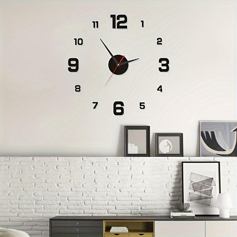 Glow Dark Silent Wall Clock Set, DIY Luminous Numerals Night Light Farmhouse Decor for Living Room Bedroom Father's Day and Mother's Day gifts