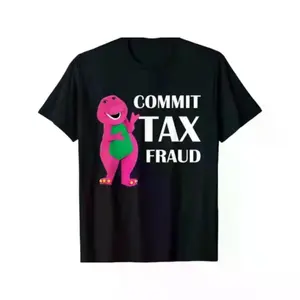 "100% Cotton Summer Graphic Tee - 'Commit Tax Fraud' Funny T-Shirt, Casual Unisex Shirt for Men & Women"