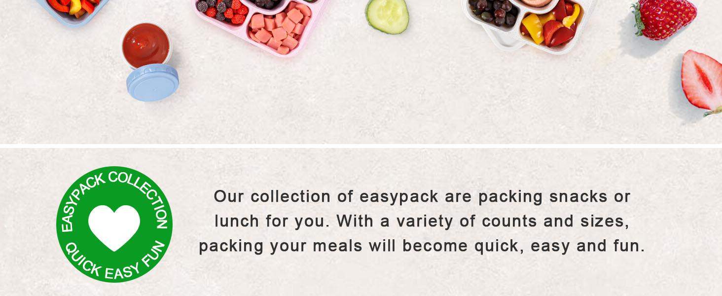 5-Pack Lunchable Container Set for Kids & Adults - Reusable Bento Snack Box Containers with 5-Compartment for Food Storage & Meal Prep, Wheat Straw, BPA-Free (Dark & Clear Lids)