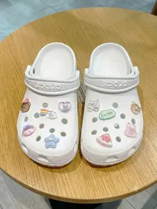 10 Pcs Holey Shoe Accessories Decorative Buckles, Bear DIY Shoe Flower Theme, Cute Shoe Buckles, Cartoon Decoration Items