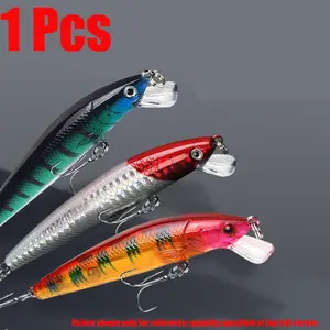 10cm 9g Floating Minnow Lure, 3D Laser Fish Eye Hard Bait, Sharp Treble Hook, Freshwater & Saltwater, Ideal for Bass, Pike, Salmon, Trout