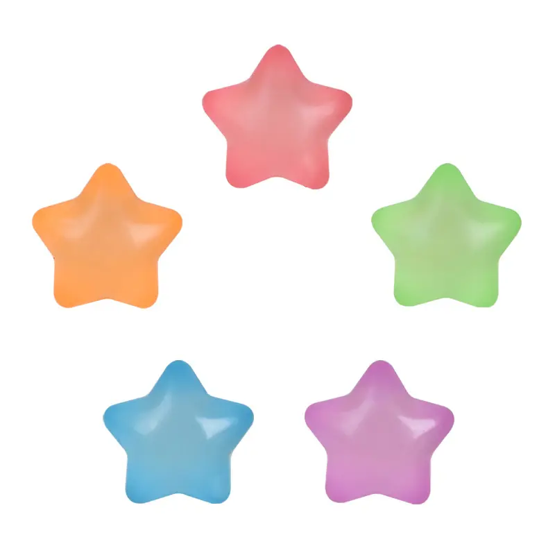Glow-in-the-Dark Star Squishy Toy – Sensory Fidget for Stress Relief, Random Colors, Soft & Slow-Rising Fun for Kids & Adults