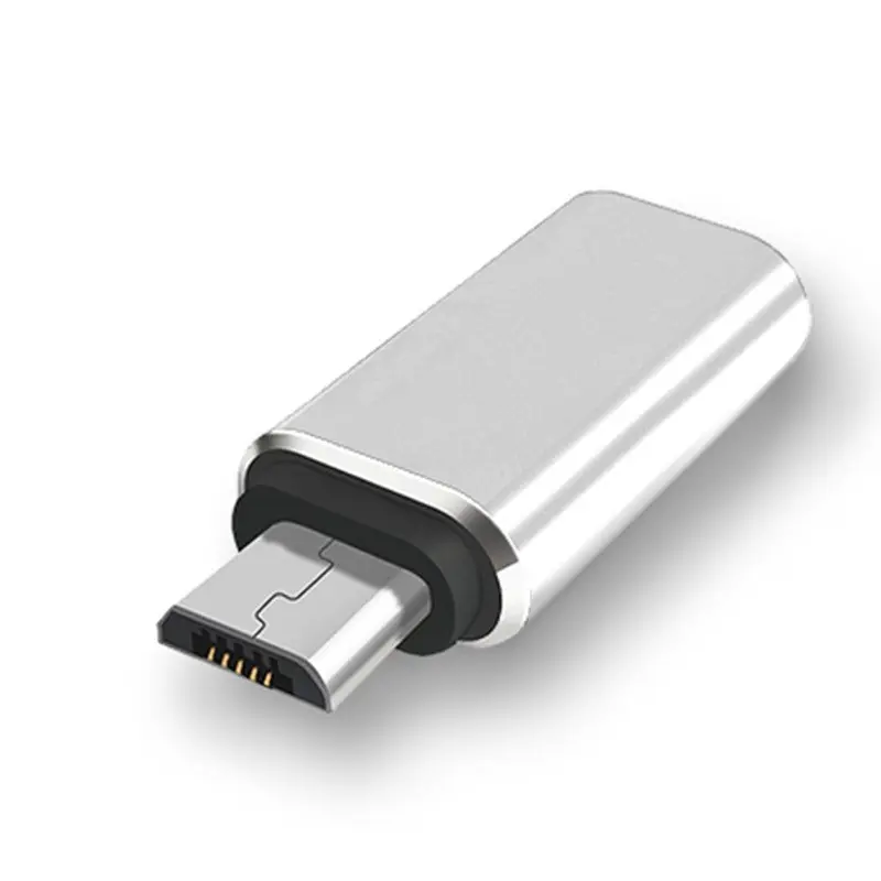 Aluminum Alloy Type-C to Micro USB Adapter, Durable Anti-Oxidation Data Transfer Charging Converter for Phones & Tablets, Universal Compatibility