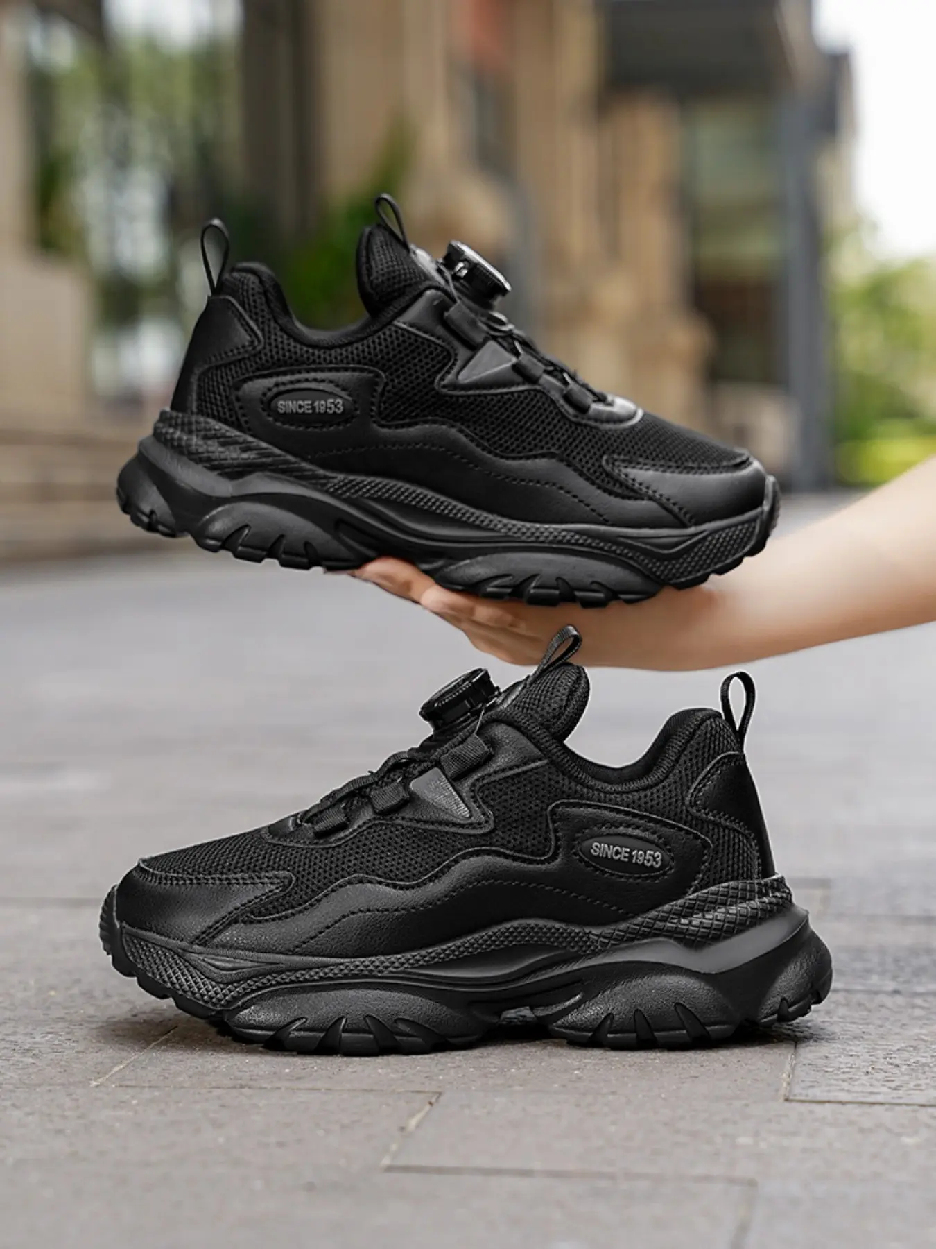 New Trendy Unisex Mesh Sneakers, Breathable Fashion Sporty Shoes, Lightweight Comfort Outdoor Running Kids' Footwear, Athletic Shoes