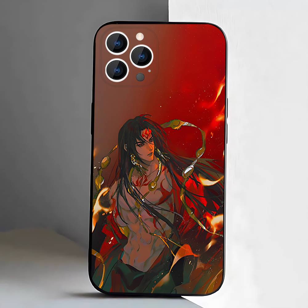 Game Onmyoji Phone Case For iPhone 17,16,15,14,13,12,Pro,Max,Plus,E,SE4,Air,Mini Black Soft Box