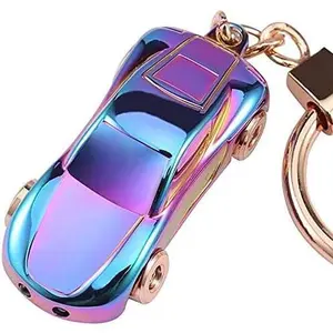 Sturdy Portable Smooth LED Key Chain Flashlight - 2 Modes Durable Car Keyfob Ring, Convenient for Collecting Car Keys for Men Women