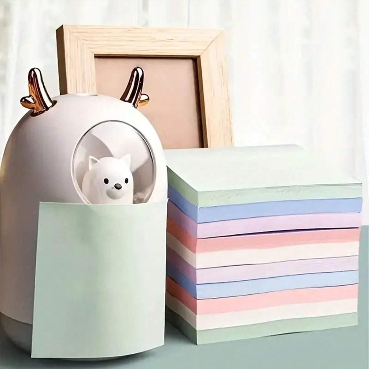 Square Sticky Note, 100 Sheets Morandi Color Sticky Note, Colorful Student Stationery Message Note, Office Supplies, Office Can Be Pasted Hand-tear Sticky Note