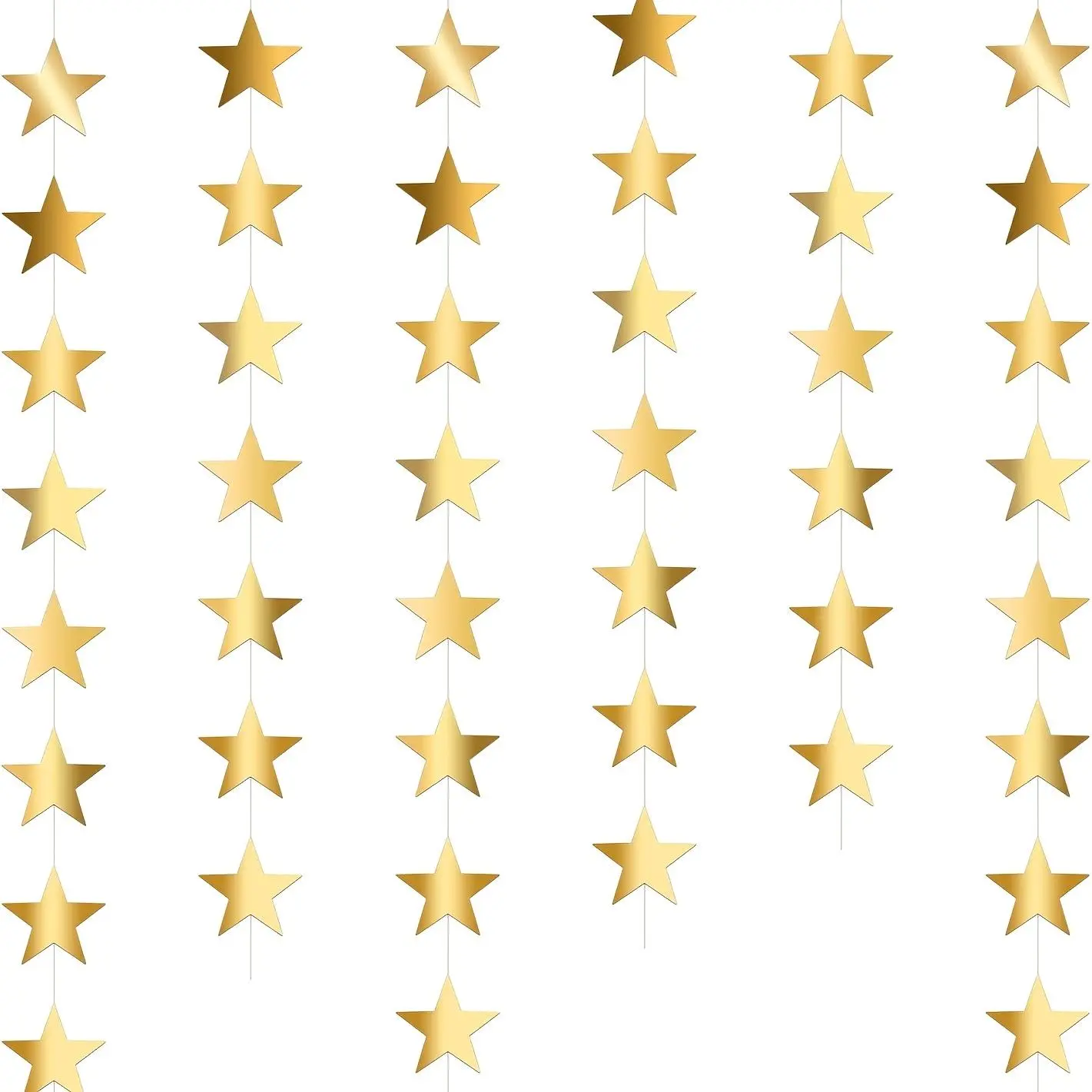 108pcs Sparkling Golden Star Sequin Banner Set for Perfect Party Decor, Birthday Gifts & Crafts, No Power Needed