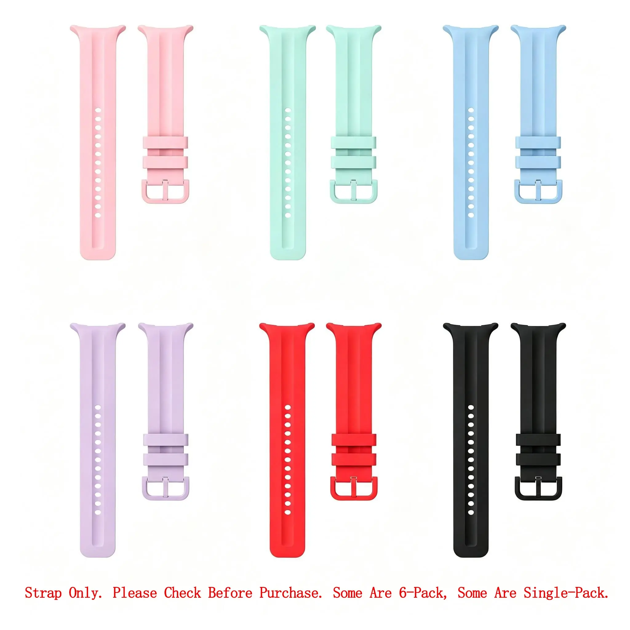 Bands for Samsung Galaxy Watch 9 40mm 44mm | No Gap Silicone Sport Bands Strap for Galaxy Watch 9 8 40mm 44mm Galaxy Watch 8 Classic 46mm Bands