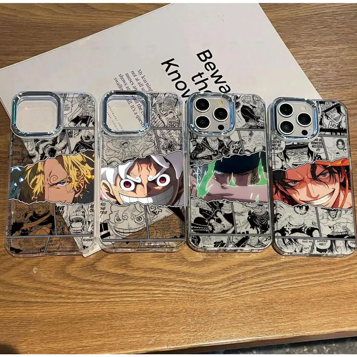 Anime New Black Phone Case for IPhone 17e 17 16e 16 15 14 13 12 11 Mini Pro Max Air Plus Pieces Hot Ones Luffys Clear Soft Cover