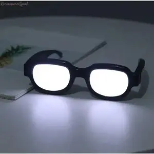 Futuristic LED Light-Up Visor Eyewear with Transparent Lenses, Luminous Glow Party Accessories, All-Ages Fun Photo Props for Raves, Night Clubs, Music Festivals & Holiday Themed Events