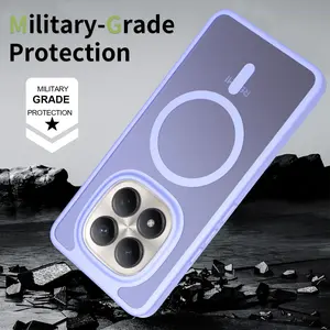Redmi Note 15 Pro+ 4g/5g Phone Case, Semi-Transparent Matte Back, Magnetic Ring, Thin Shockproof Anti-Drop Protection, Redmi Note 15 Series Cover
