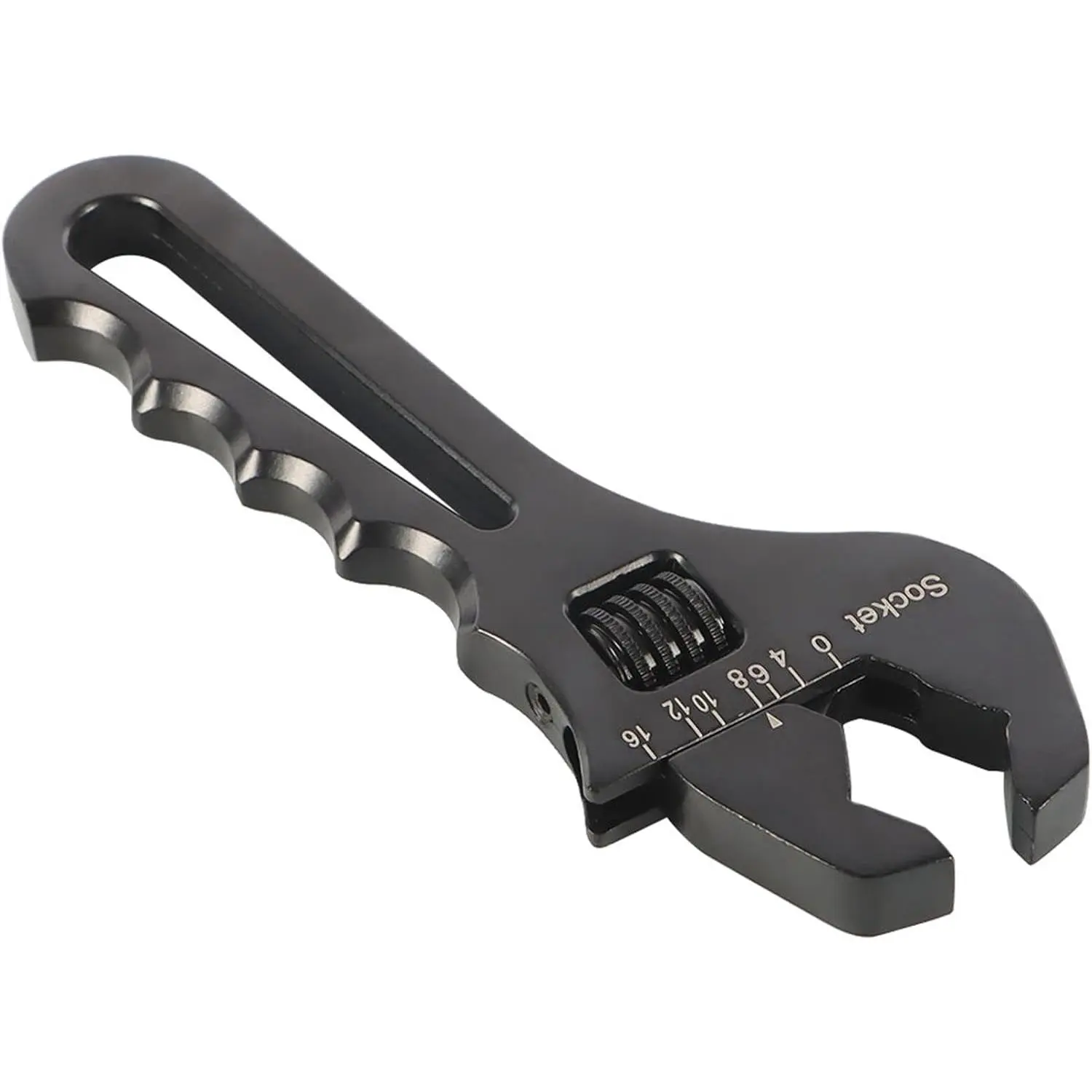 3AN-16AN Adjustable Wrench  Tool Spanner for Hose End Fitting Black