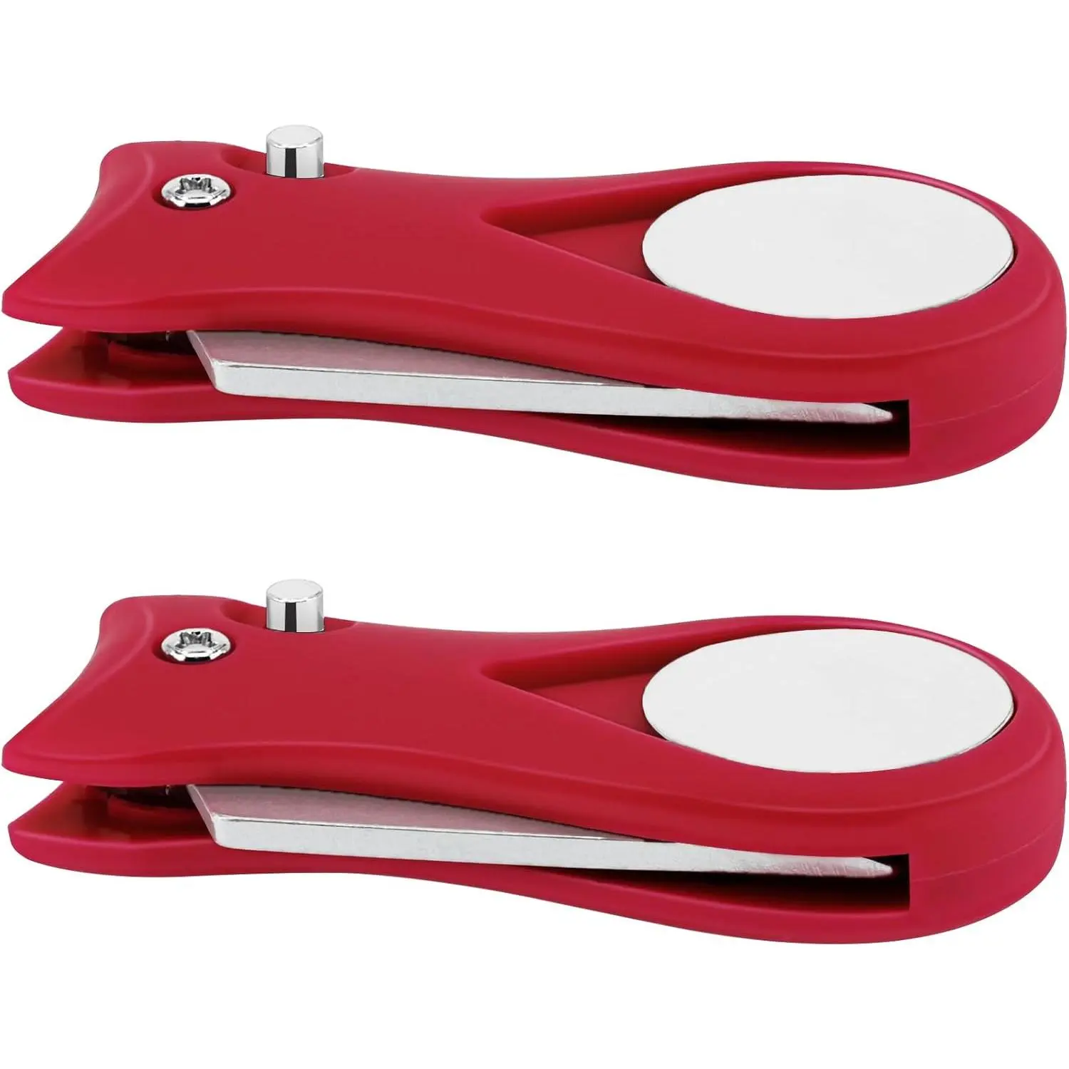 2 Pack Foldable Golf Divot Tool,  Turf Repair Tool with Spring  Fork, Portable Golf Divot Repair Tool and Removable Ball Marker, for Repair Lawn Ball Marks,Mark Shots