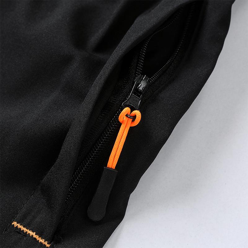 6-piece set, men's zipper pocket shorts, summer ice silk beach shorts, ice-sense quick-dry sports casual pants, basketball shorts thin, plus-size men's clothing reflective strip design,  Menswear，Plain Trouser，suitable for running and fitness. Beige