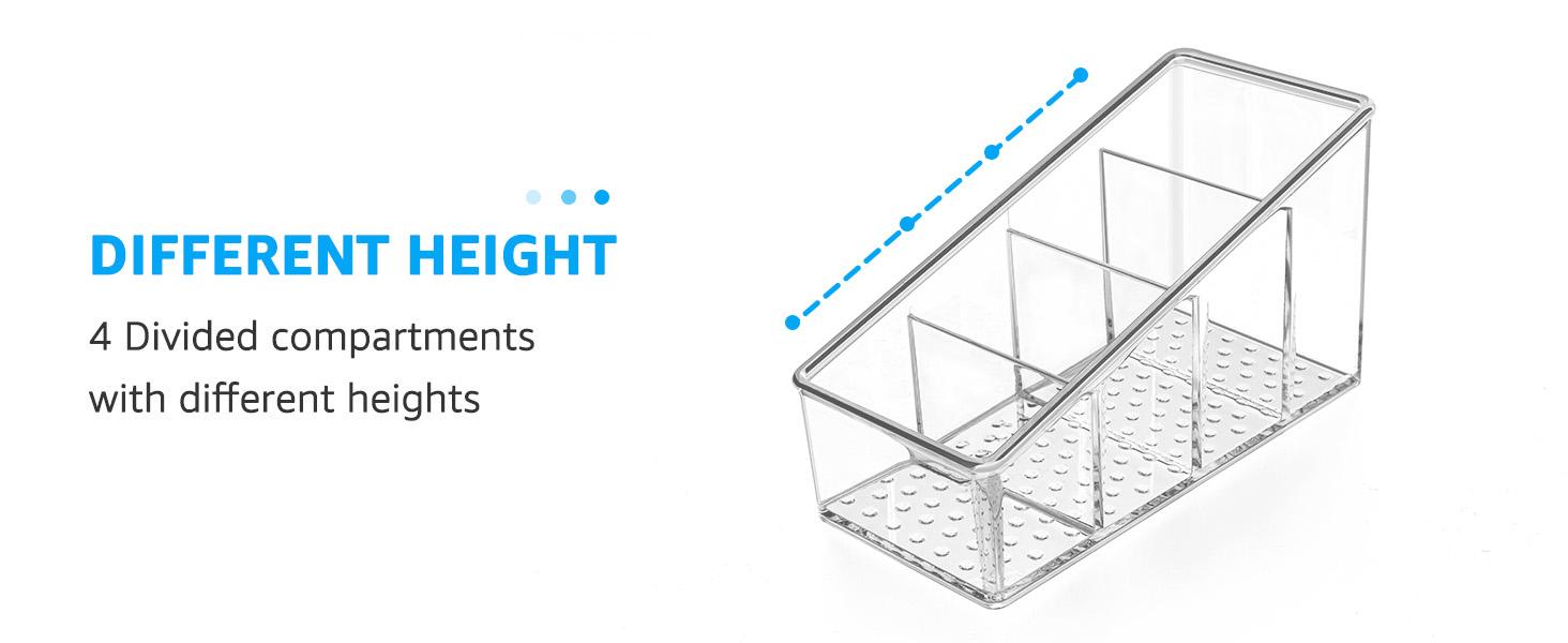 Remote Control Holder Transparent TV Remote Control Storage Box Household Small Plastic Storage Box, 1 Piece