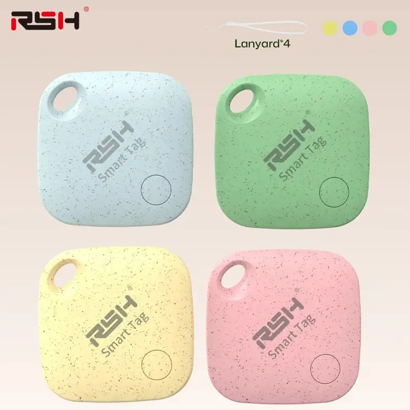 Smart BT Tracker with Eco-Friendly Material, Android Google Find HUB Compatible, Anti-Lost Item Finder, Precise Location & Sound Alert