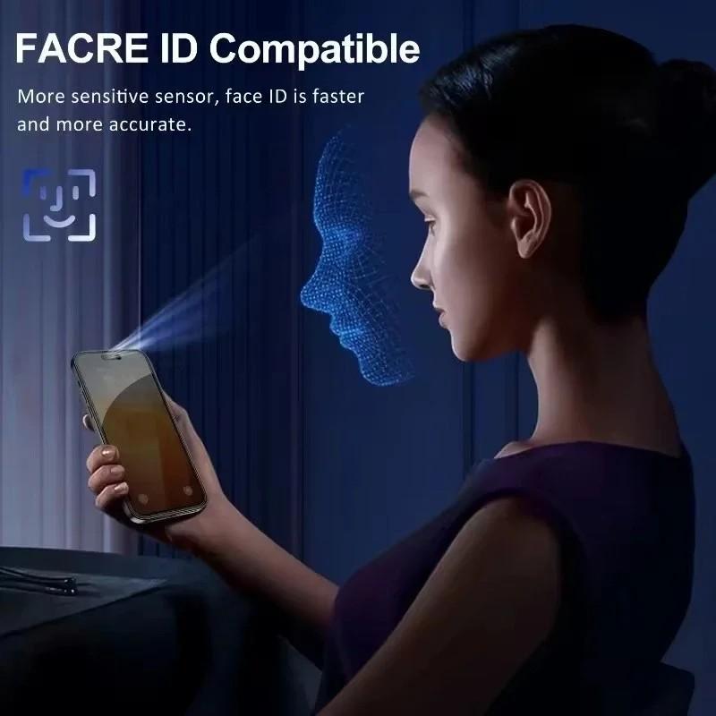 360° Anti Peeping Privacy Phone Screen Protector, 3 Counts Tempered Glass Phone Screen Protective Film, Phone Accessories Compatible with iPhone 16 15 14 13 12 11 Pro Max Plus, Tempered Glass Cover, Anti Spy Privacy