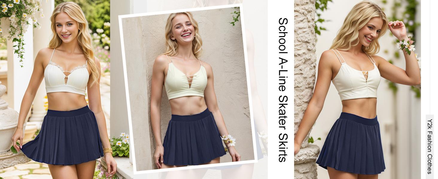 Pleated Skirts for Women High Waisted Tennis Skirts Adjustable Buckle Athletic Skorts Skirts with Pocket Pleated Skirts for Women High Waisted Tennis Skirts Adjustable Buckle Athletic Skorts Skirts with Pocket