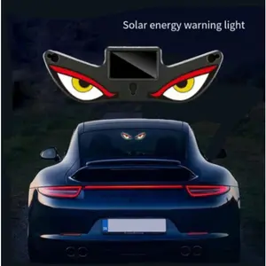 2026 New Solar Demon Eye LED Car WindowDecoration, Featuring Vibration Sensor andDual Charging Modes, Drill-Free WaterproofDesign for Trucks, Vans and Various VehicleTypes
