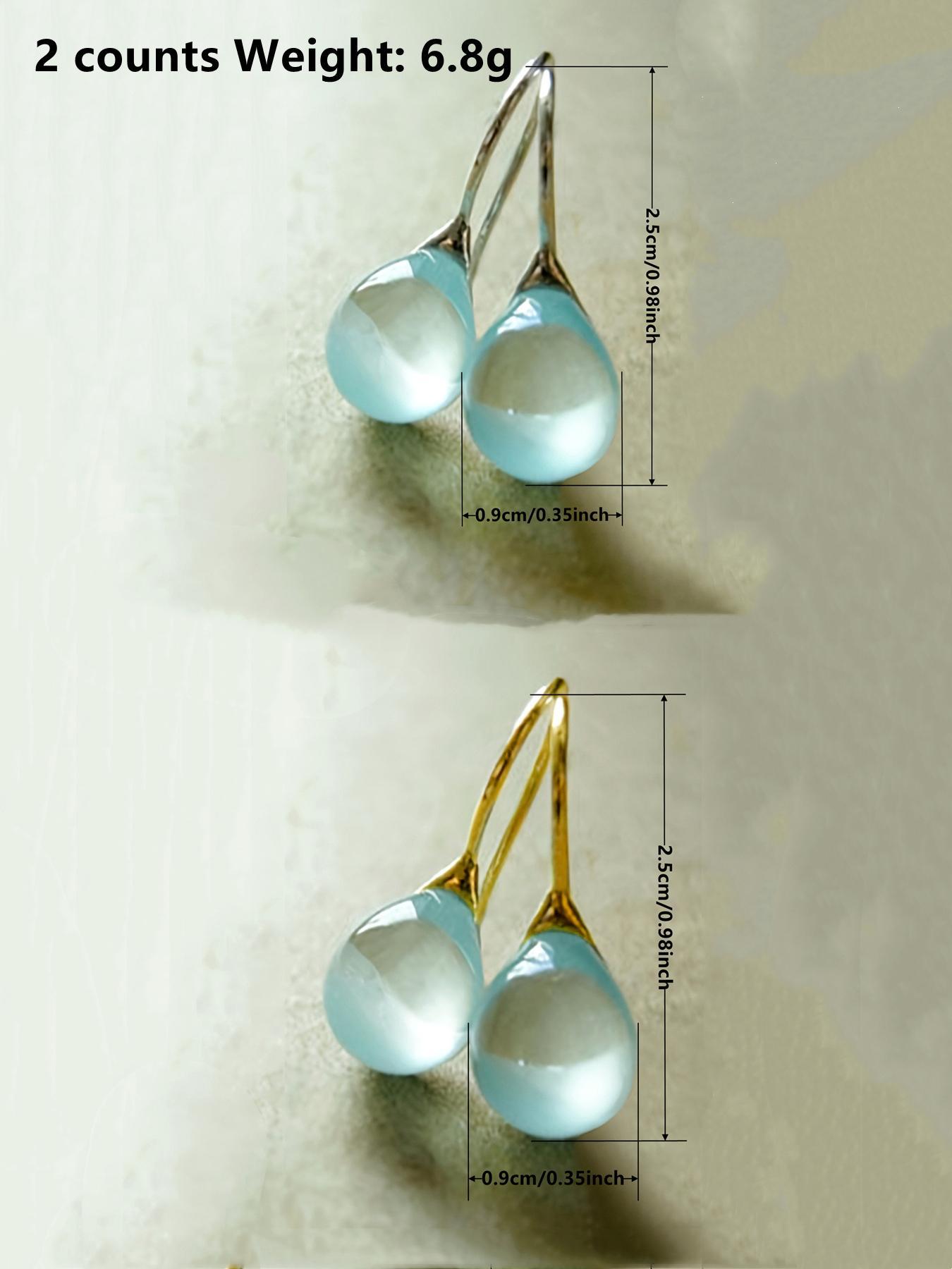 925 Sterling Silver Minimalist Temperament Earrings, Fashionable Dangle Earrings for Women & Girls, Trendy All-match & Exquisite Jewelry for Birthday Gift, Teardrop Earrings, High Quality Earrings