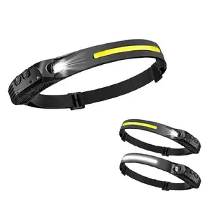 2026 Upgraded Recharge Headlamp, Headlight for Fishing,Hiking,Camping,Cycling Motion Sensor Rechargeable 230°Wide Head Lamp,USB C Headband For Waterproof LED light