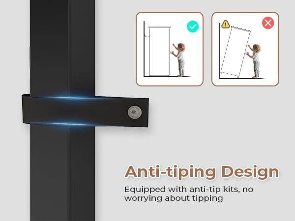 Corner L Shaped LED TV Stand Convertible Dresser Black