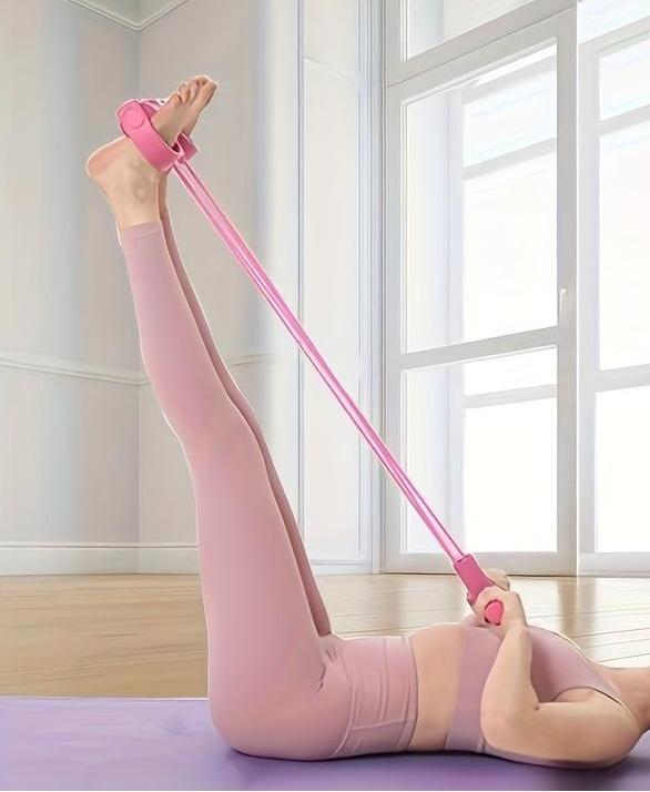 1pc Silicone Resistance Band for Home Fitness - Non-Slip, Medium Tension, Multi-Use Exercise Loop for Full Body Workout, Ideal for Valentine's Day, Women's Day, Mother's Day, Christmas, New Year, Upper Body Exercises|Ergonomic Grip Design|N gym  roller  P