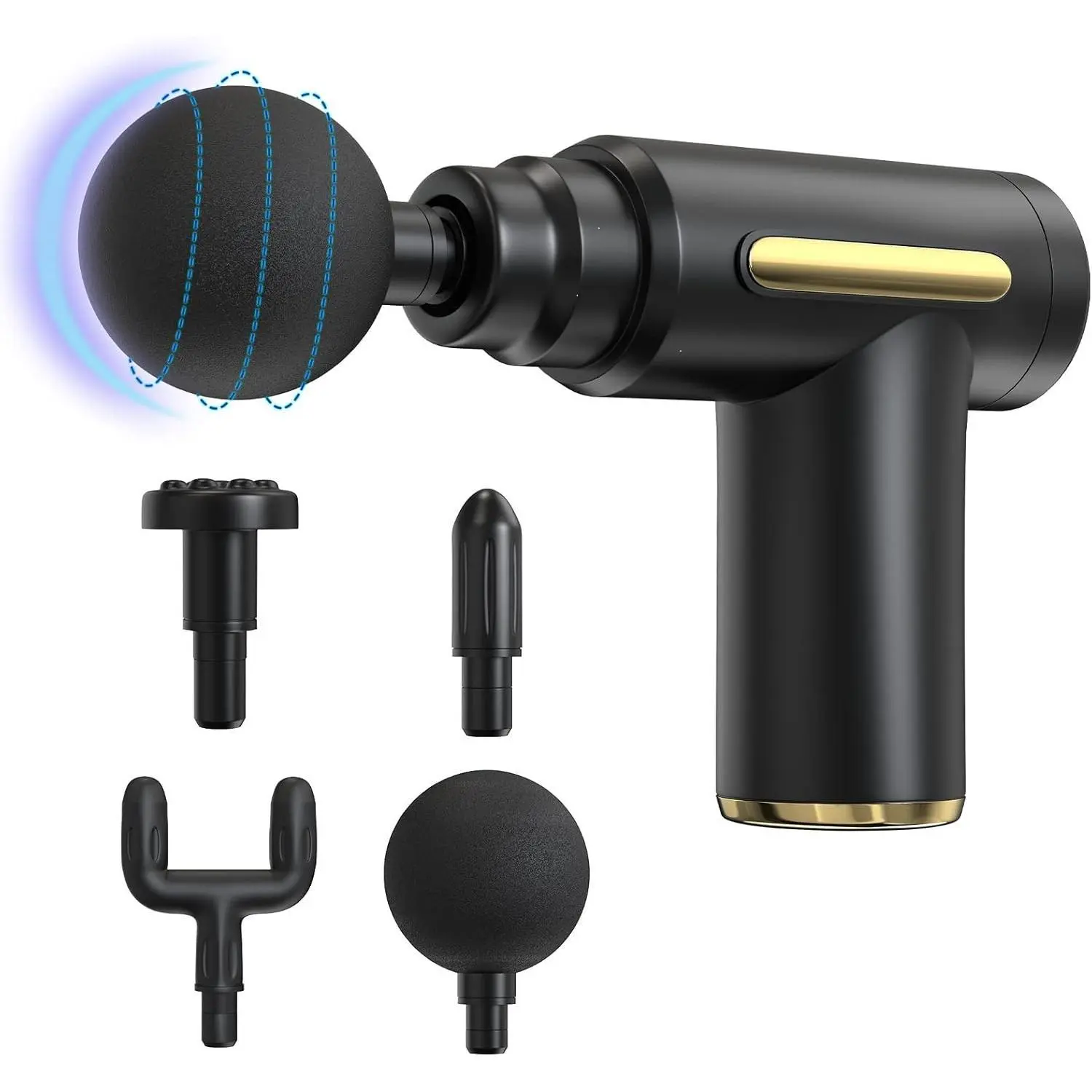 Portable Mini Massage Gun, Handheld Deep Tissue Massager,USB Charging,Percussion Muscle Gun for Athletes,Gifts for Men,Women,Super Quiet Body Massage Gun for Neck,Back,Arm,Leg