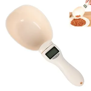 Digital Food Measuring Scoop Scale - Electronic Kitchen Measuring Spoon Scale for Cooking Baking - Smart Adjustable Measure Cup for Home Cooks Bakers Chefs Pet Owners