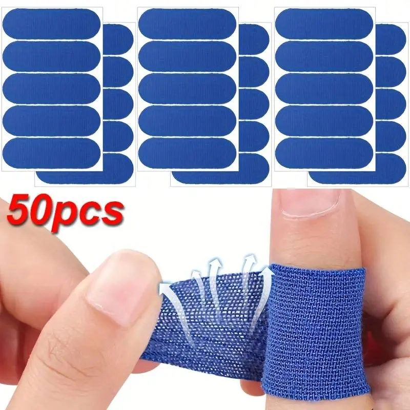50pcs Sports Finger Tape for Bowling - Elastic Self-Adhesive Thumb Support & Stabilizer, Anti-Friction Blister Prevention, Breathable Athletic Finger Bandage for Bowlers