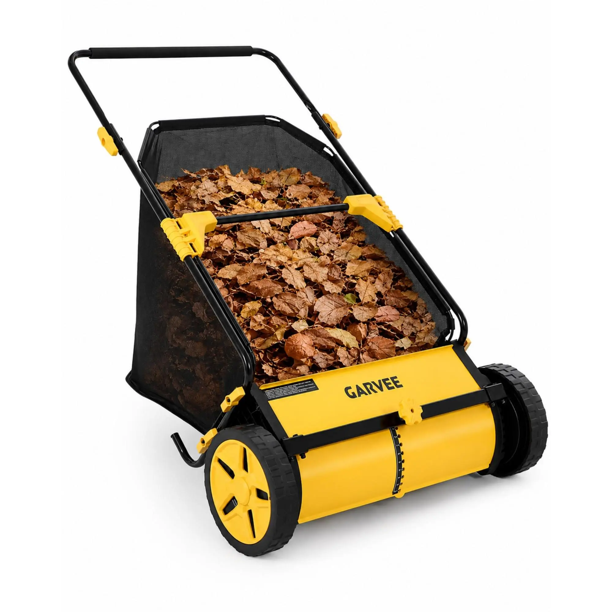 Outdoor 21-Inch Push Lawn Sweeper with 3.5 Cu. Ft. Large Mesh Collection Bag, Mesh Bag