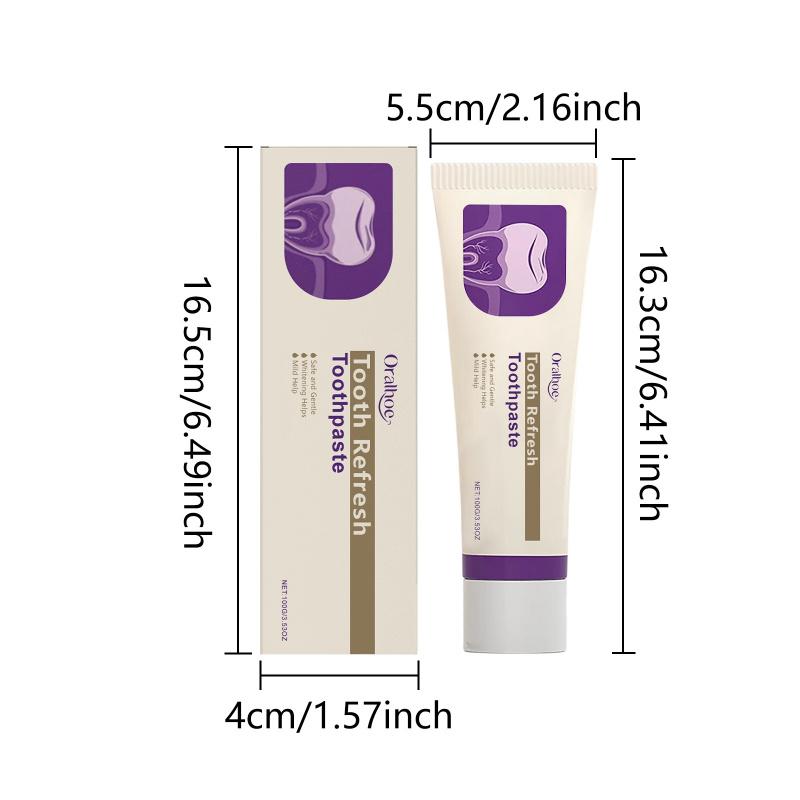 Whitening Hydroxyapatite Toothpaste, Effective Whitening And Gentle, Specifically for Sensitive Teeth, Clean Oral Hygiene, Breath Fresh Mint Flavored Toothpaste 3.53Oz