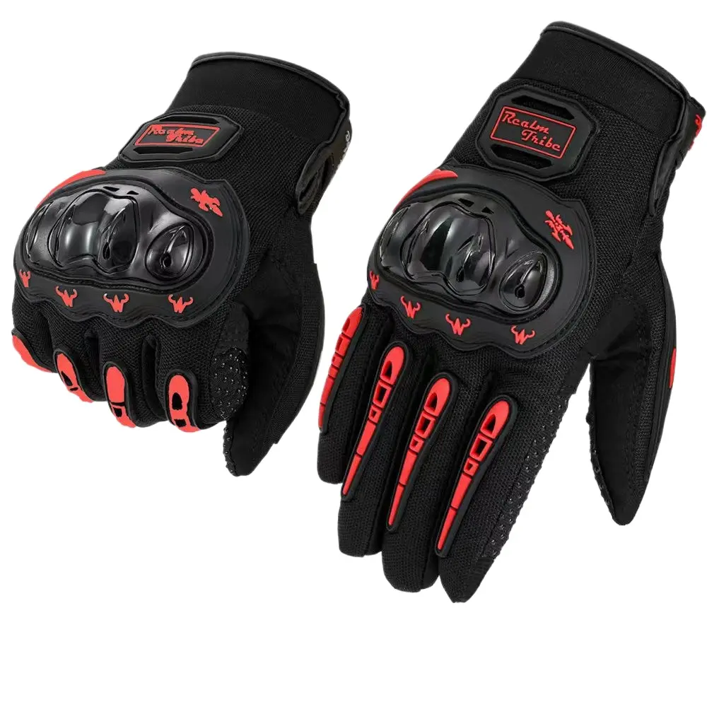 Full Finger Non-Slip Motorcycle Riding Gloves Shock Resistant Protective Motocross Racing Gloves for Dirt Bike Street Electric Bike Riders