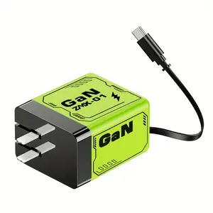 Compact Foldable Plug Multi-Device Fast Wall Charger, Portable Quick Charge Power Adapter for Students, Daily Commuters with Multiple Mobile Phones & Electronic Gadgets