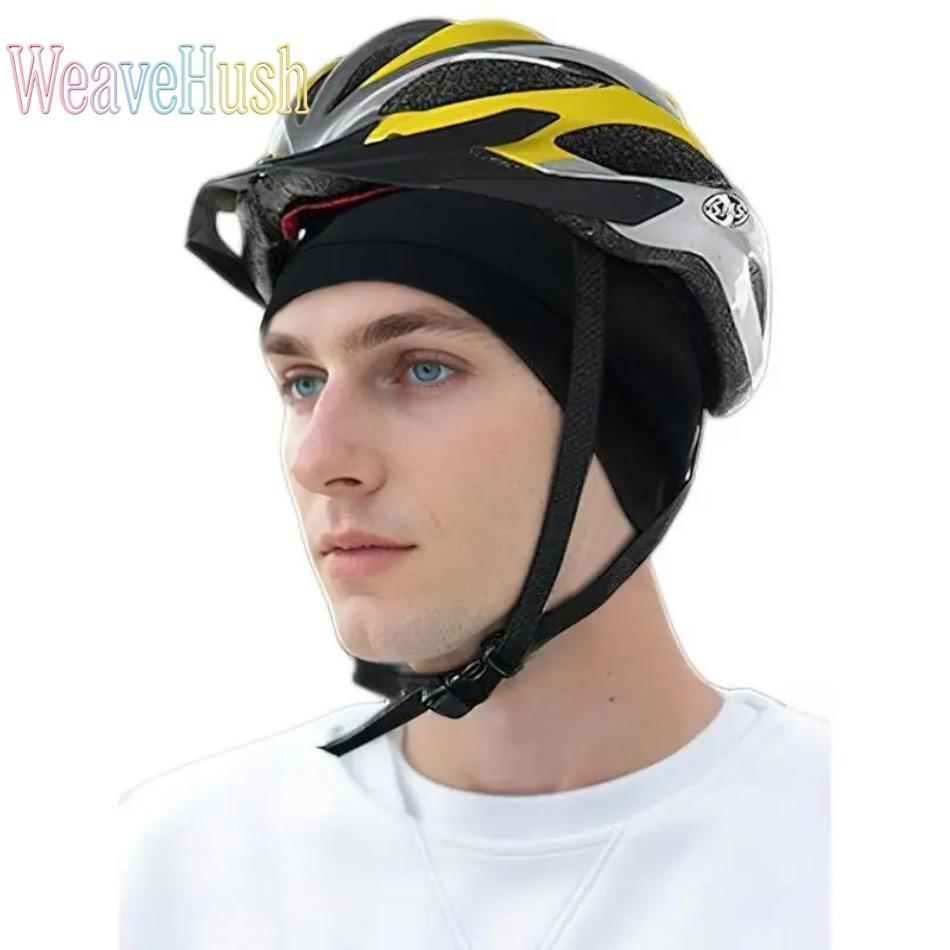 Unisex Plain Color Multifunctional Skull Caps, 2026 Summer Sportive Beanie Fitted Hat for Men & Women, Stretchy Helmet Liner Hat, Biking Accessory for Back To School, Birthday Outfit