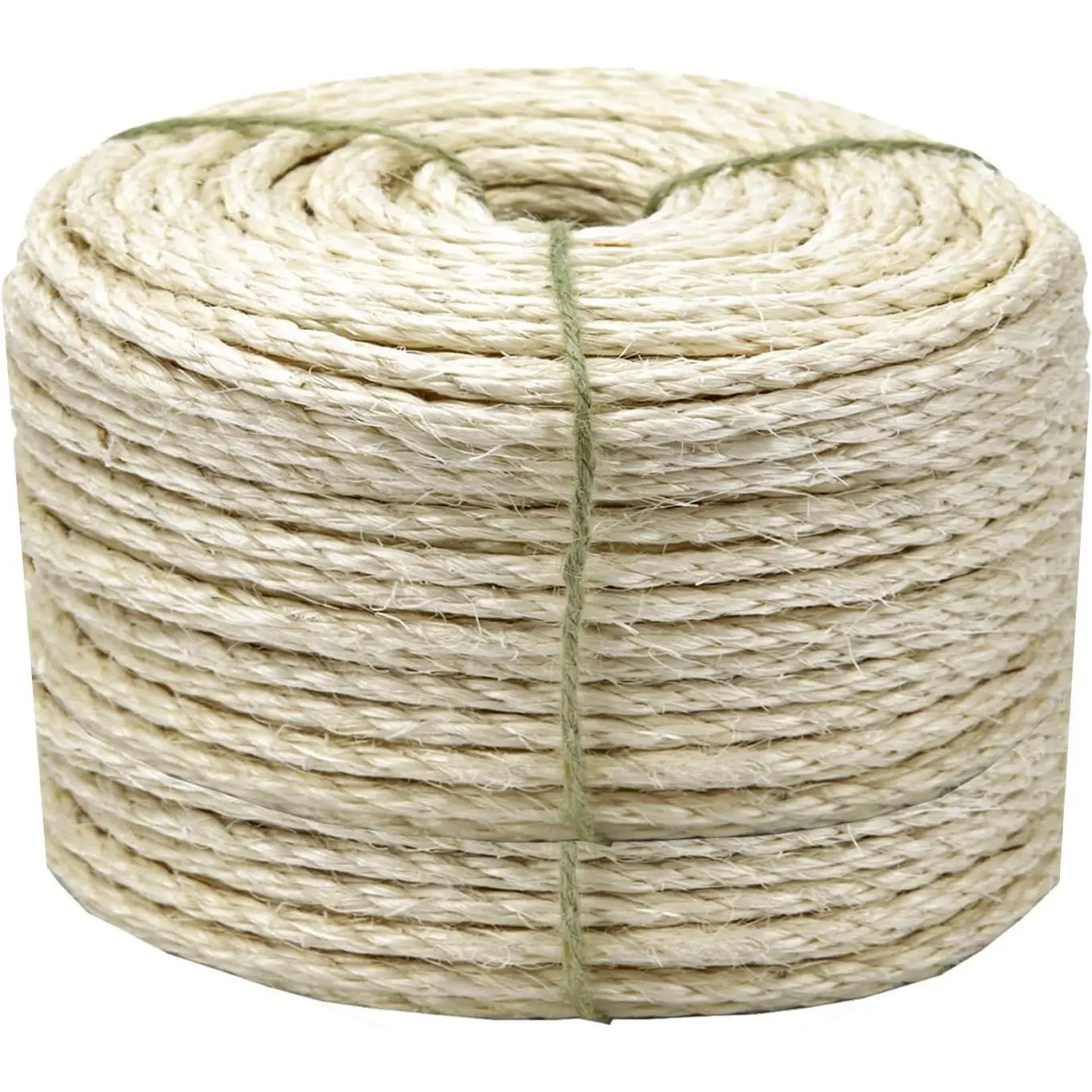 Cat Sisal Rope 164-Feet 4mm for Scratcher Repair and Replace Scratching Post, DIY Hemp Twine Rope for Cat Tree Tower Carpet Mat Kicker House, Pet Toy, and Crafts Gardening Home Decorating