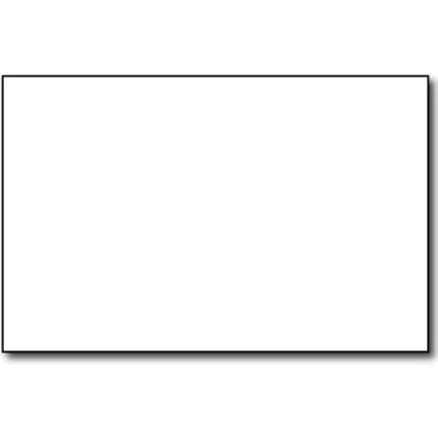 White Blank Heavy 80lb Card Stock Cover - Half Letter Size 5.5" x 8.5", 500 Pack Premium Blank Paper