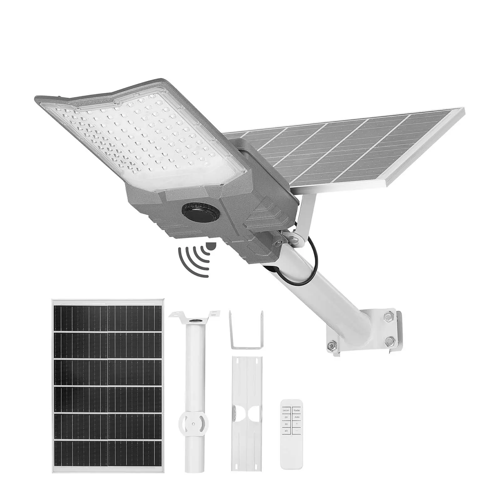 VEVOR 12000W Solar Street Light Outdoor, 900000LM, High Powered Commercial Parking Lot Light Dusk to Dawn, Split Type LED Flood Security Lamp with RF Remote Control, IP65 Waterproof, for Driveway Yar, Bright, Yard