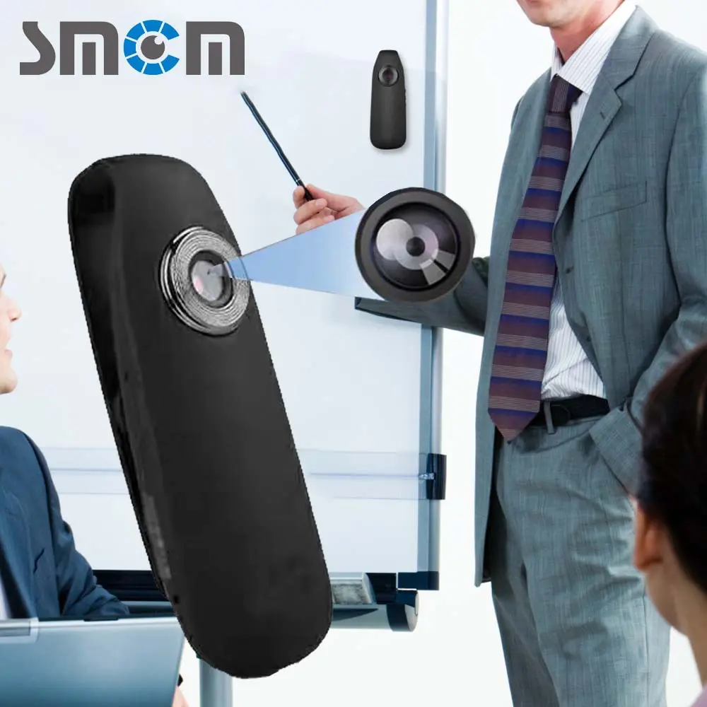 SMCM Portable Clip-on Camera, 1080P Full HD Compact Camera, Portable Bicycle Clip on Safety Camera, Video & Audio Recording Camera, Video Recorder with 8G/16G/32G TF Card