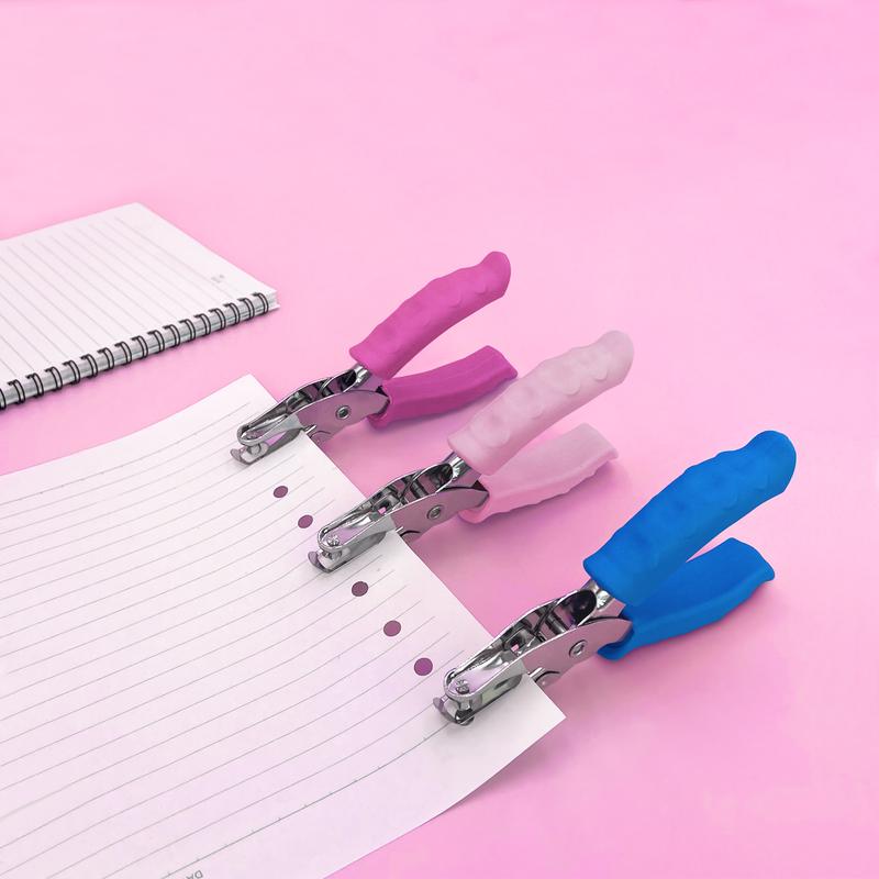 Manual Hole Punch, 1 Count Portable Mini Hole Puncher, Creative Handheld Circle Punch for Paper Crafts in Home, Office, Classroom