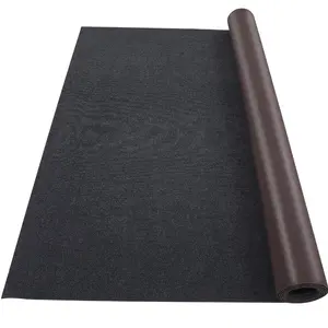 GARVEEBlack Marine Carpet, 6FT x 23FT Boat Carpet Rug, Waterproof Indoor/Outdoor Rug with TPR Non-Slip Backing for Patio Deck, Camping, and Outdoor Use