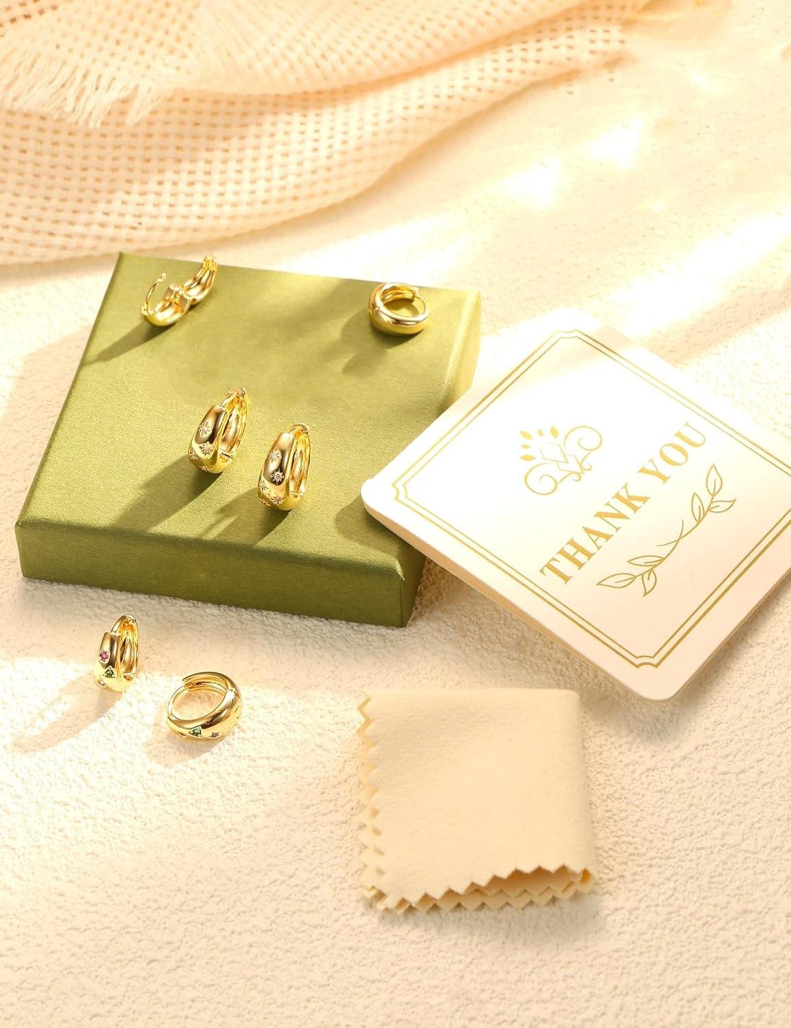 Fashionable and trendy high-end new product, stylish, simple, elegant, exquisite, colorful diamond star three-piece earring set, gift for women