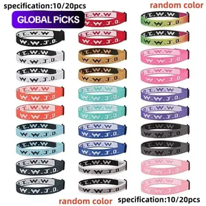 WWJD Bracelet Pack for Women & Men, Jesus Wristbands, Colorful Motivational Bracelets, Perfect Christmas Gifts #GLOBAL PICKS