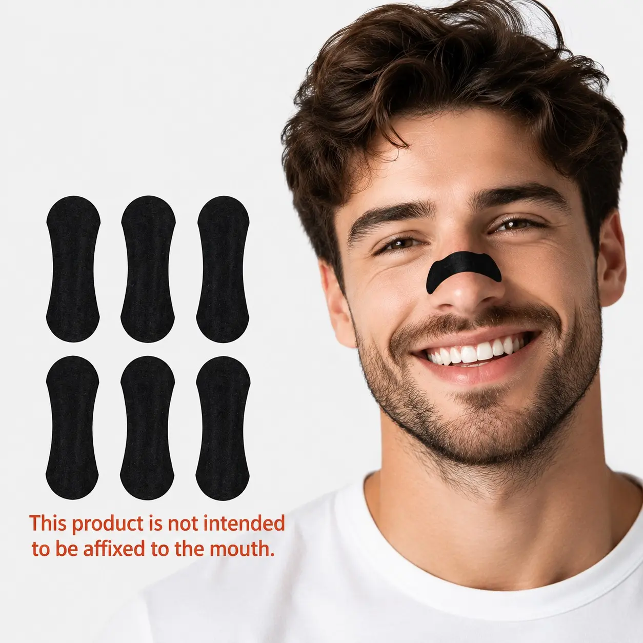 7pcs Sports Nose Strips, Breathable Nose Strips for Exercise and Daily Use, Easy to Wear and Remove, Comfortable Fit, Intake Nose Strip