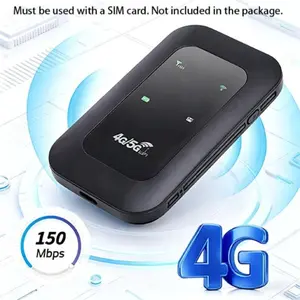 4G LTE Travel WiFi Hotspot - EU Version Unlocked SIM Mobile Router, High-Speed & Stable Network, Plug & Play, WPA2 Protected, Portable WiFi Device for Airport Holiday & Backpacking Trip