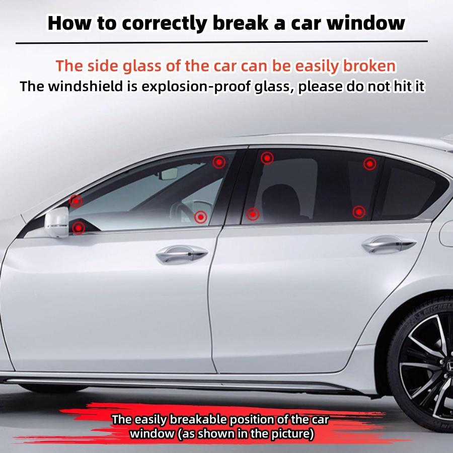 Car Window Breaker, Multi-functional Emergency Escape Tool for Vehicles, Safety Hammer, Car Rescue Vehicle Interior Glass Breaker, Emergency Device